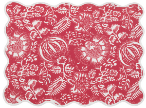Matouk Granada Scarlet Oblong Placemat - Set 4